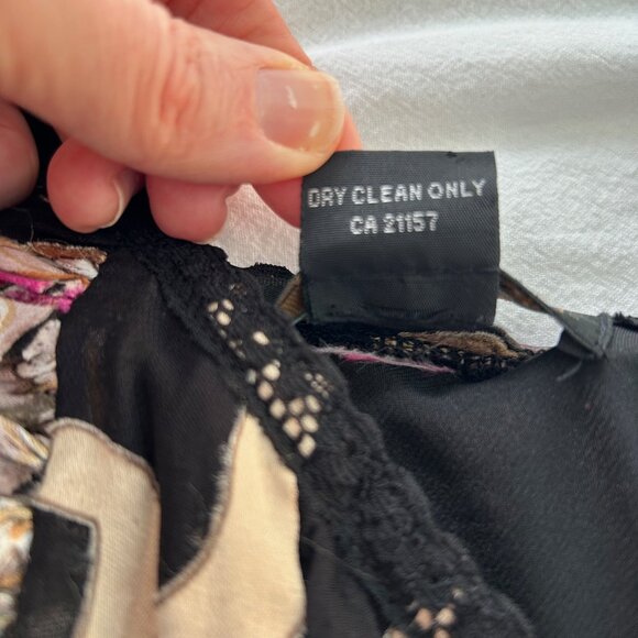 100% Silk butterfly cocktail dress - Picture 4 of 8